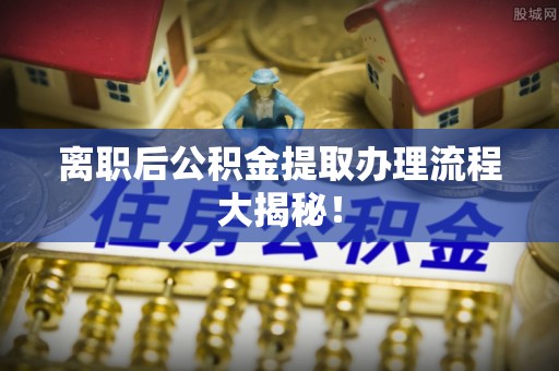 眉山离职后公积金提取办理流程大揭秘！
